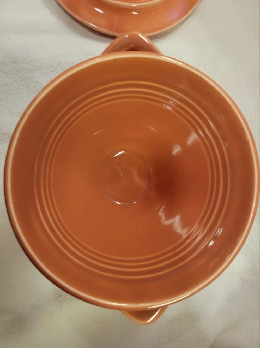 Vintage Homer Laughlin Harlequin Rose Covered Sugar Bowl Pink Fiesta Era